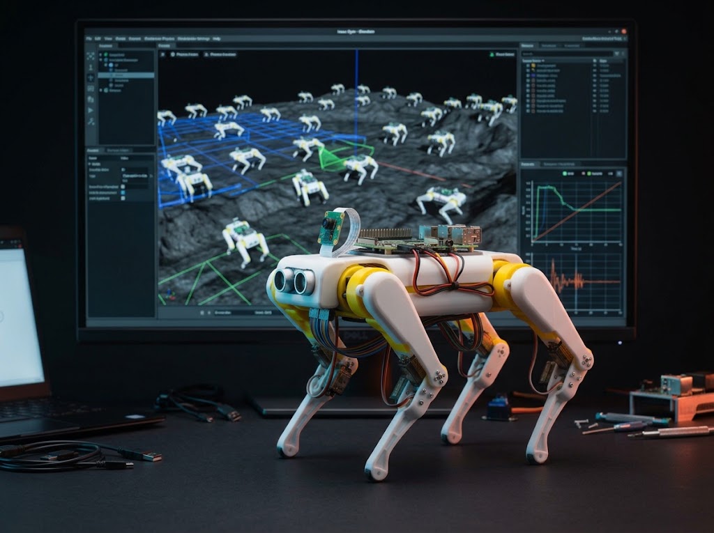 Derbes robot dog, enthusiast level with policy training