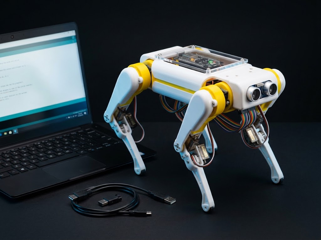 Derbes robot dog, school level