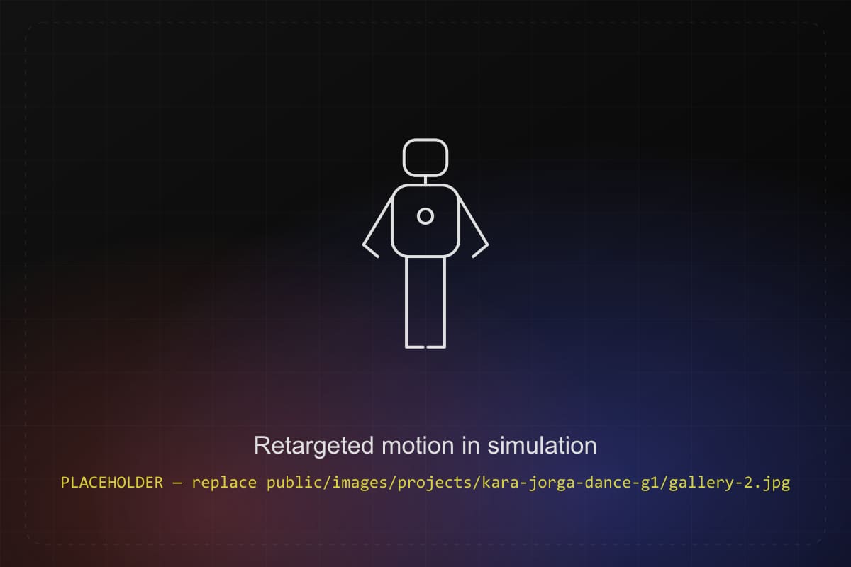 Retargeted motion in simulation
